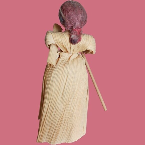 Vintage corn husk straw family lot of 8 - Picture 2 of 12